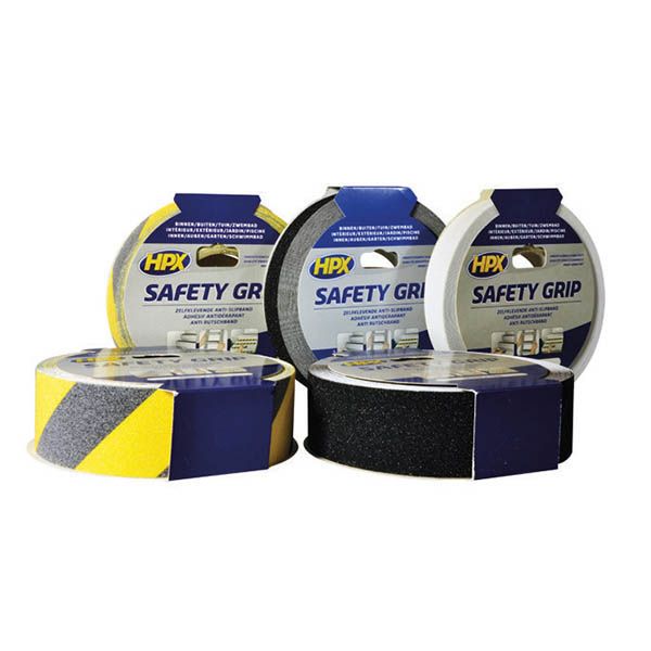 HPX - Safety Grip Αντιολισθητική Ταινία Ασφαλείας 25mmx18m κίτρινη/μαύρη