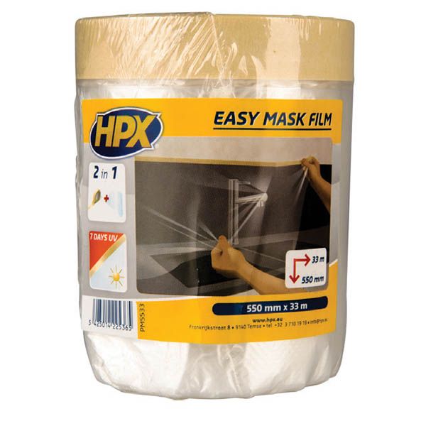 HPX - Easy Mask Film/Διάφανη Μεμβράνη με Χαρτοταινία 2700mmx16m