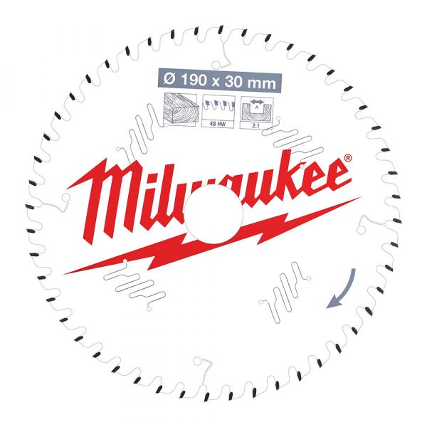 MILWAUKEE - 160mm Δίσκος Αλουμινίου για δισκοπροίονα χειρός (52 δόντια)