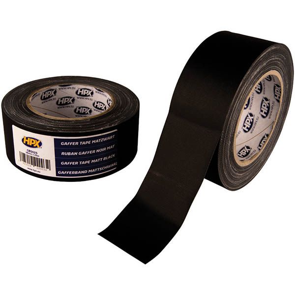 HPX - Gaffer Tape ματ 48mmx25m μαύρη