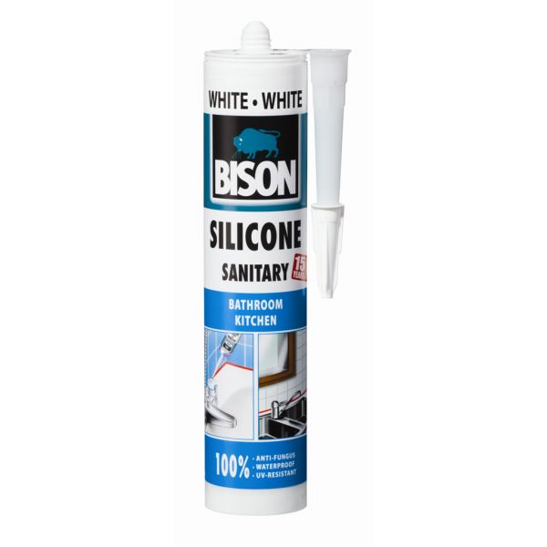 BISON - Silicone Sanitary – Aντιμουχλική Σιλικόνη - Φυσιγ. 280ml Λευκή