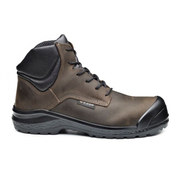 BASE - Δερμάτινα Παπούτσια Εργασίας BE BROWNY TOP S3 CI SRC Καφέ/Μαυρο Νο.44