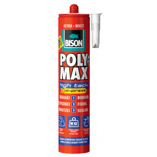 BISON - Poly Max® High Tack Express - Φύσιγγα 280 ml - Λευκή