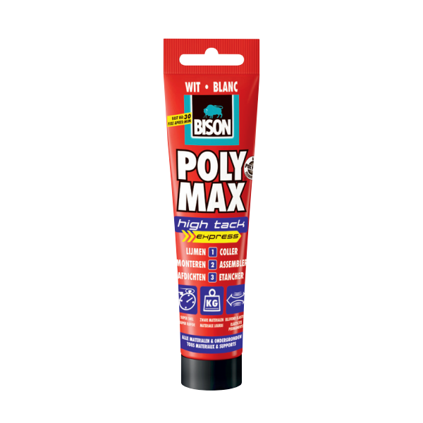 BISON - Poly Max® High Tack Express - Σωληνάριο 165 ml - Λευκή