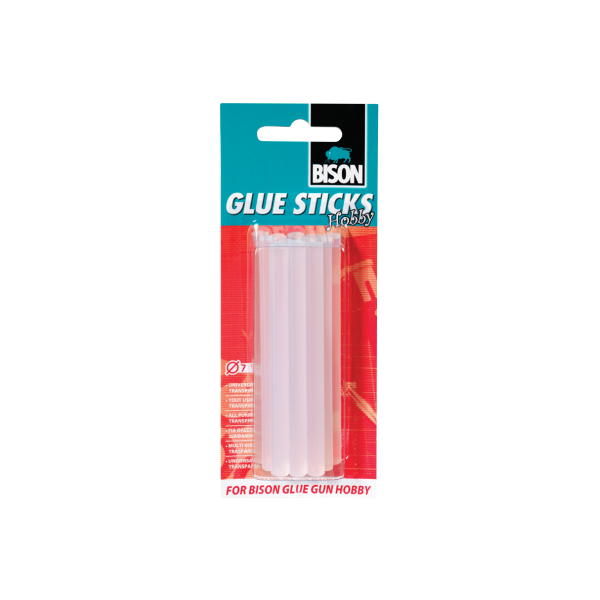 BISON - Glue Stick Transparent - 12 x 7mm σε blister