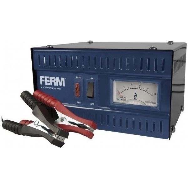FERM - Φορτιστής μπαταριών 6-12 Volt 5A + Δώρο