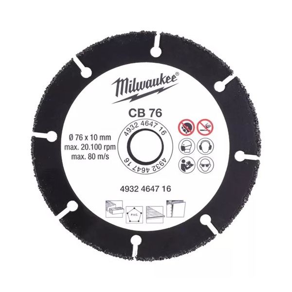 MILWAUKEE - CB76 Διαμαντόδισκος παντοκόφτης για το M12 FCOT - 422