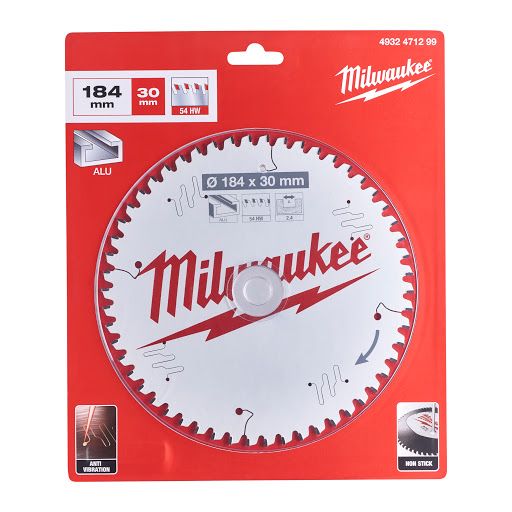 MILWAUKEE - 184mm Δίσκος Αλουμινίου για δισκοπροίονα χειρός (54 δόντια)